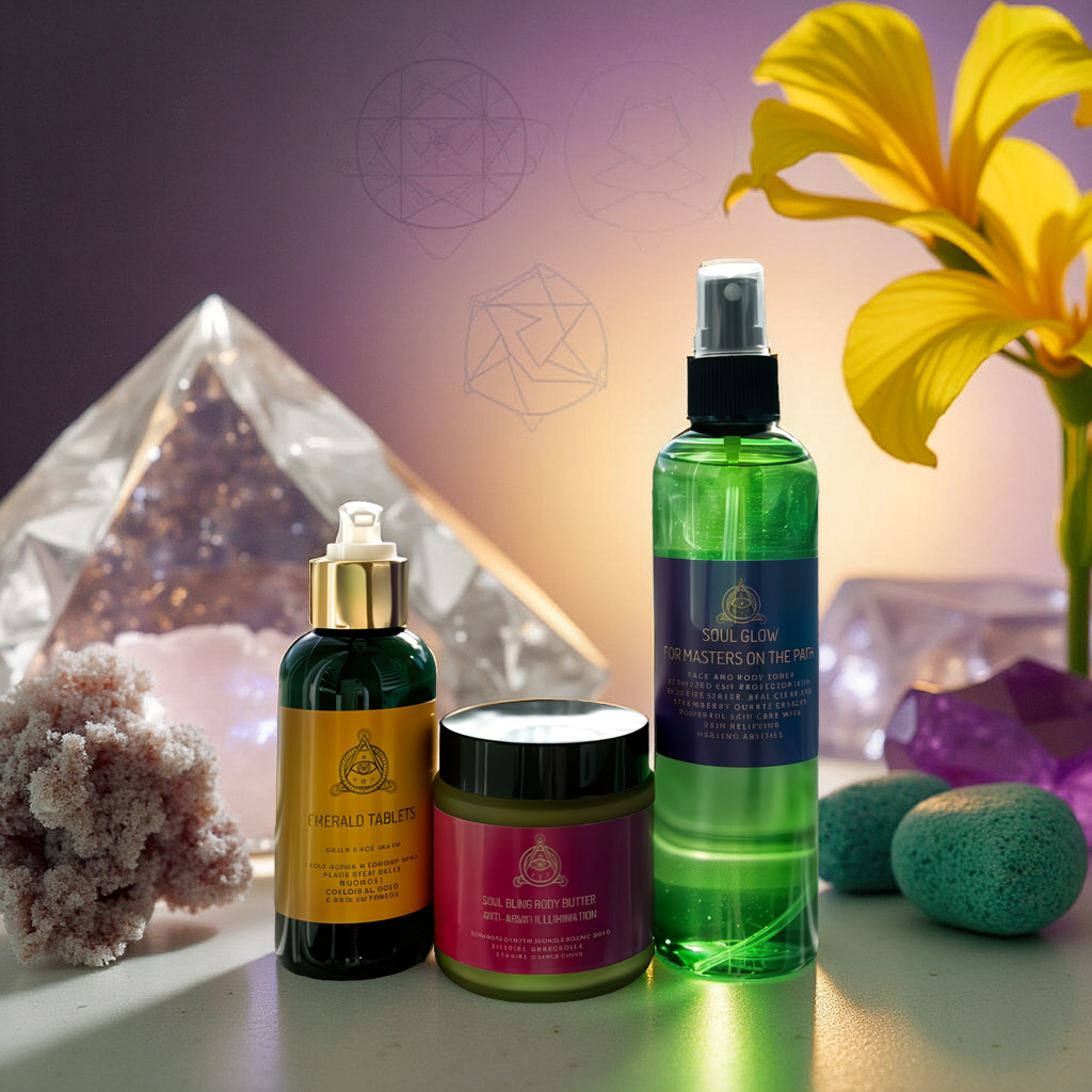 Soul Code Kit with crystals and EMF protection for radiant skin rituals