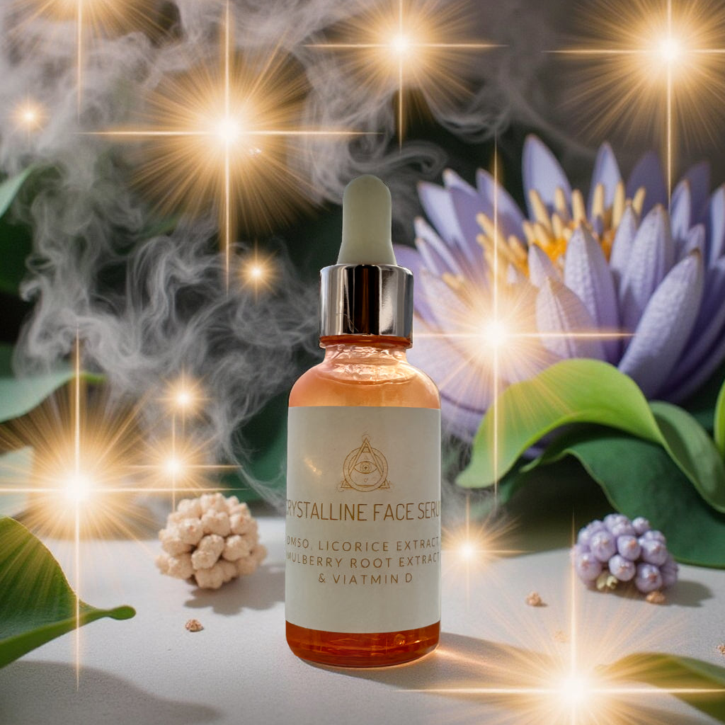 Crystalline Face Serum infused with quartz and EMF shielding ingredients