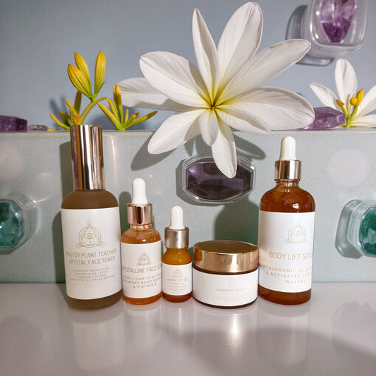 Complete Augmented Reality Skincare Collection with EMF protection and crystal power