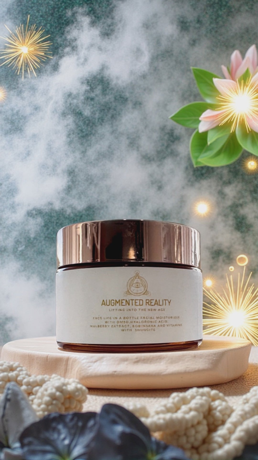 Face Lift in a Bottle with anti-aging botanicals and crystal-charged formula