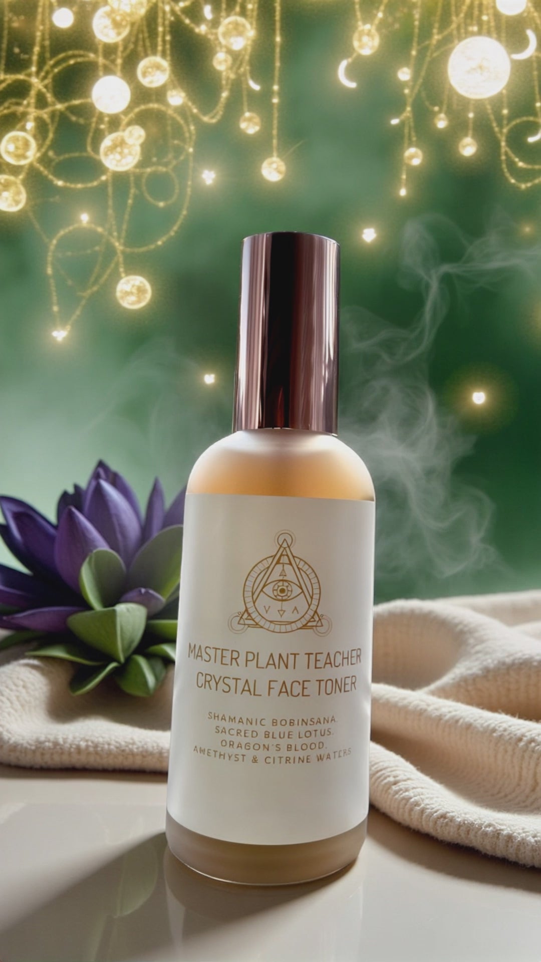 Crystal Face Toner with master plant essences and ancient energetic codes