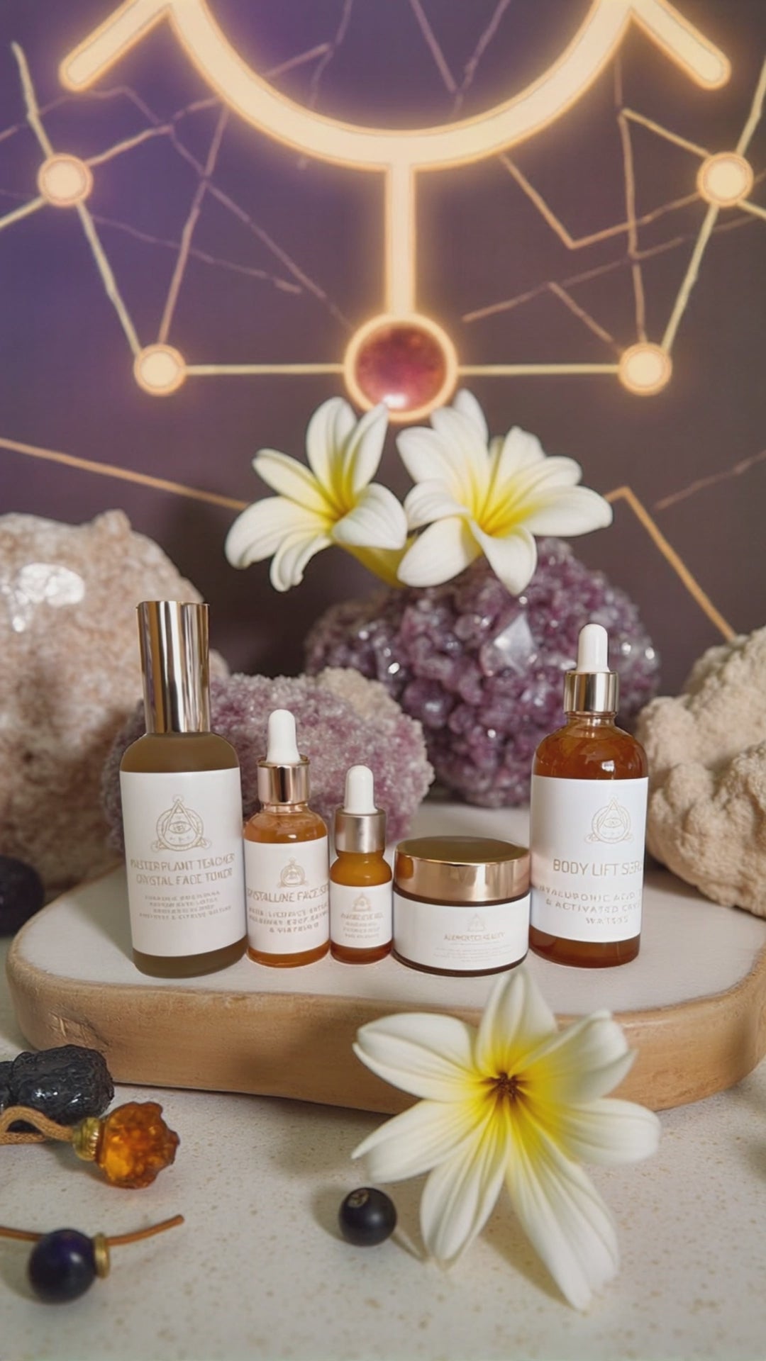Complete Augmented Reality Skincare Collection with EMF protection and crystal power